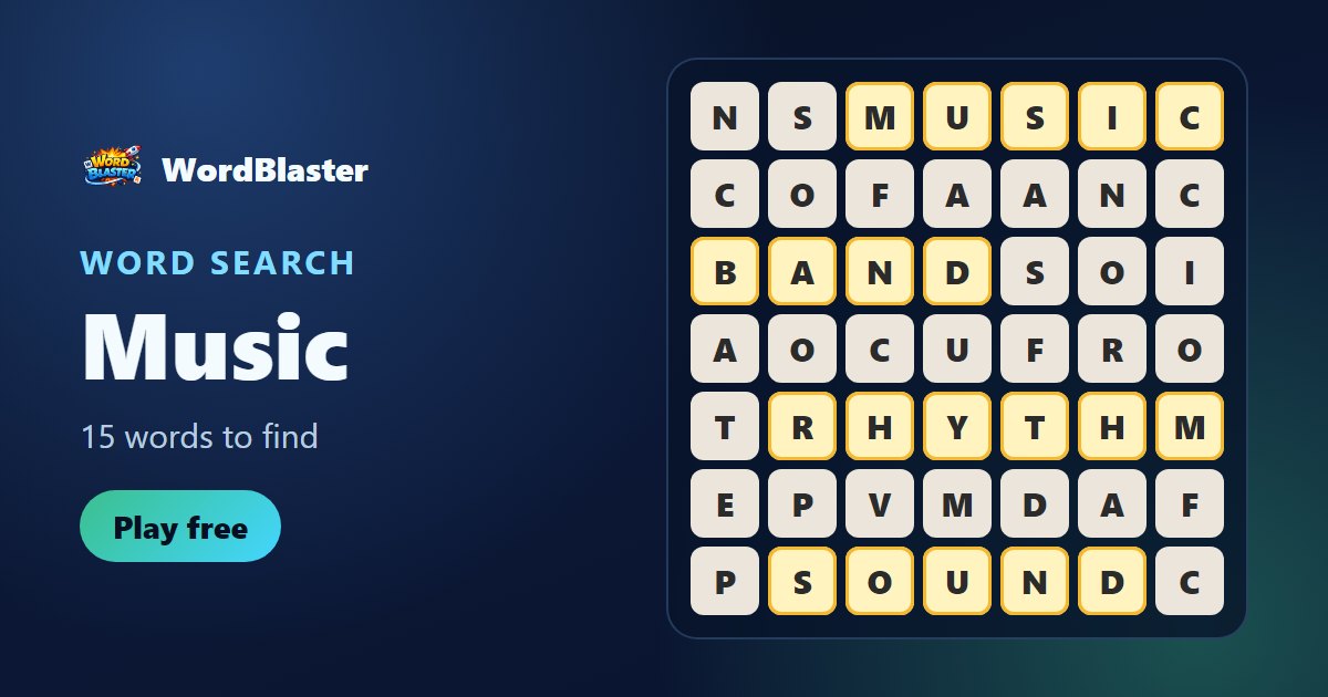 Music word search