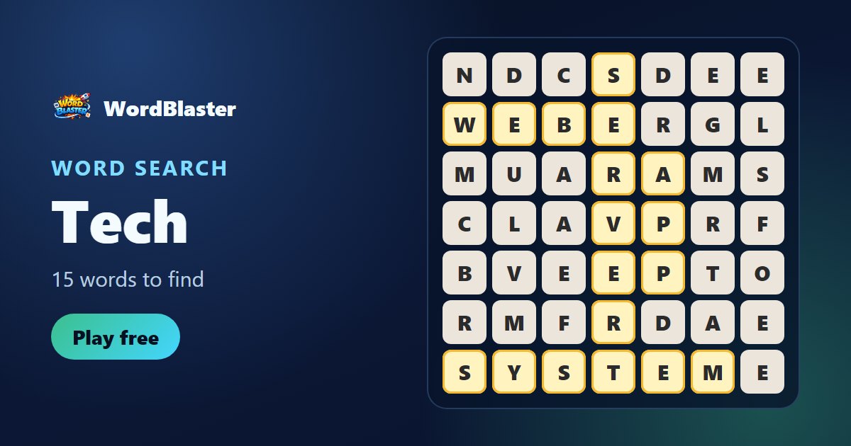 Technology word search