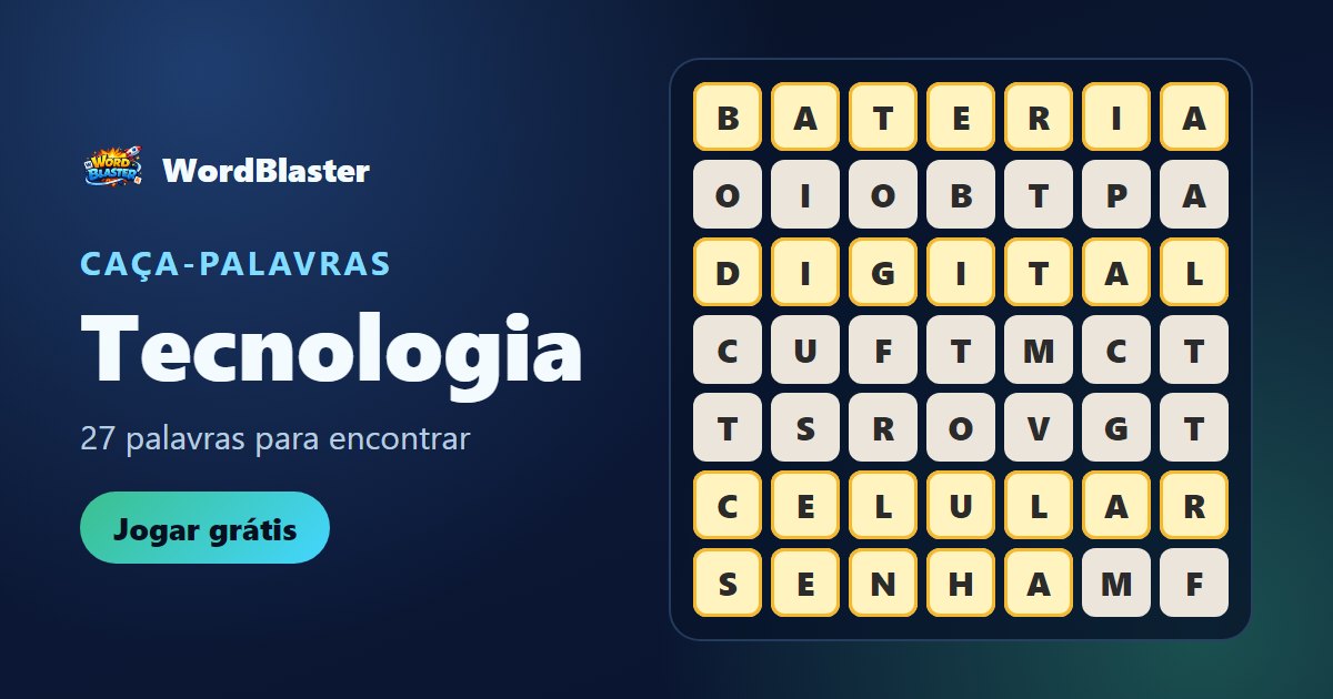 Caça-palavras de tecnologia